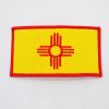 Red On Yellow Zia - Embroidered Patch