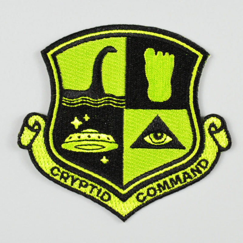 Cryptid Command Embroidered Patch Metal the Brand