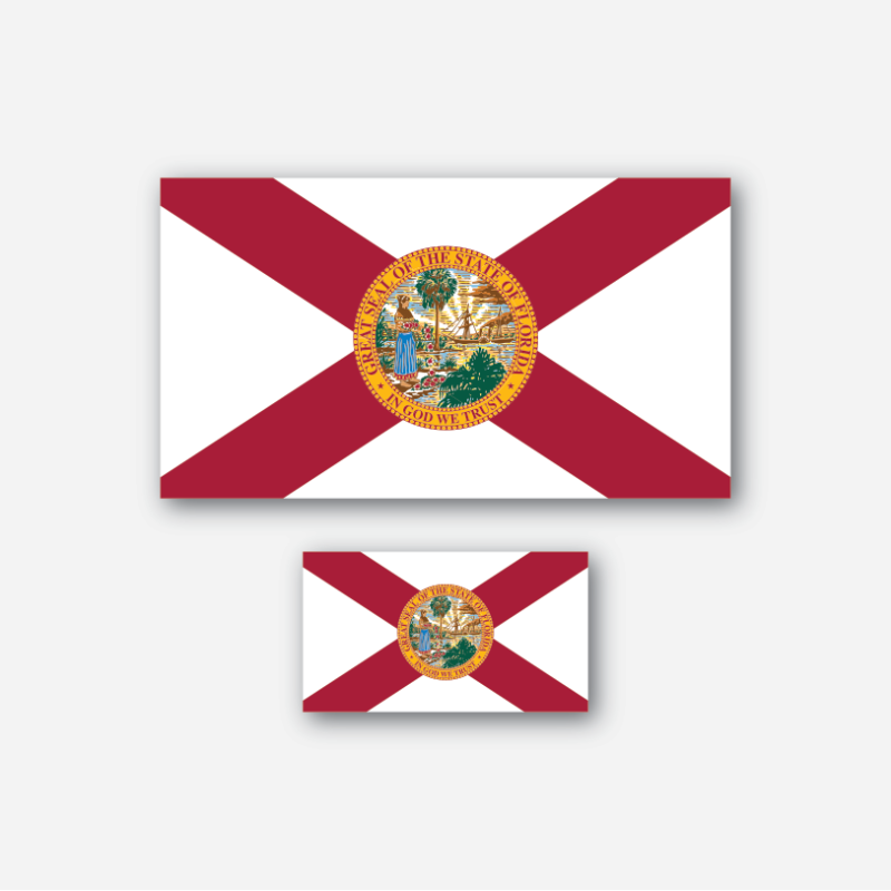 Florida Flag – Sticker – Metal the Brand