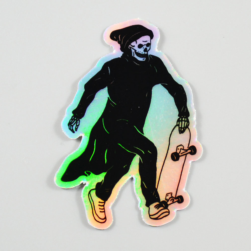 Grim Reaper Skateboarder Regalos Calcomanía de pared Skate Art