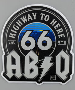 Highway to Here 66 Sticker by D Goone