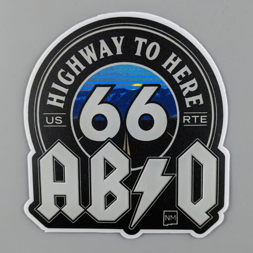 Highway to Here 66 Sticker by D Goone