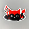 Devil Cat Lurking - Sticker