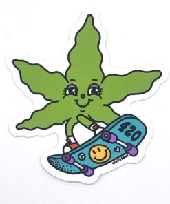 Woke Tokeface Skater 420 - Sticker