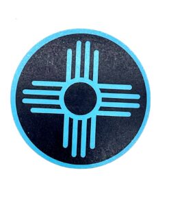 Zia Black Circle - Sticker