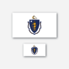 Massachusetts Flag - Sticker