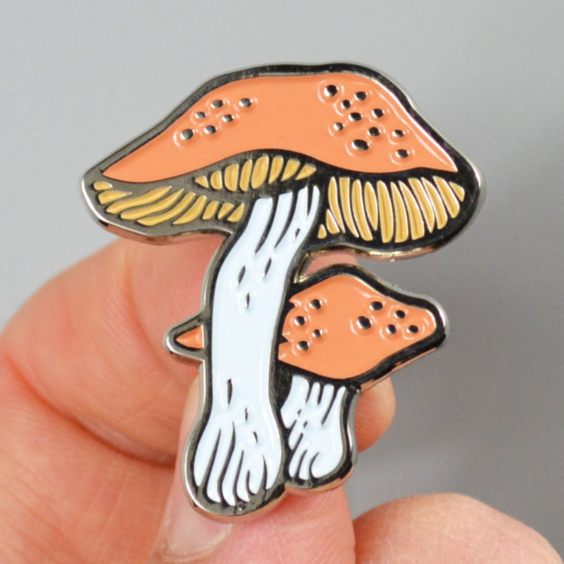 Mushroom – Enamel Pin – Metal the Brand