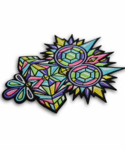 Metal the Brand Crystal Owl Embroidered Patch