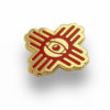 Eye Zia - Red on Gold - Enamel Pin