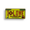 I Love Love Zia Yellow Plate - Enamel Pin