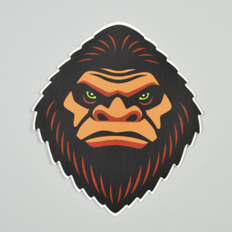 Sasquatch Head – Sticker – Metal the Brand