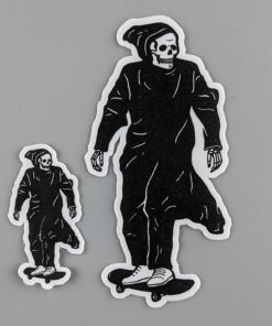 Skateboarding Grim Reaper by Zak Rutledge