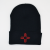 Zia - Black Beanie (Red Zia)
