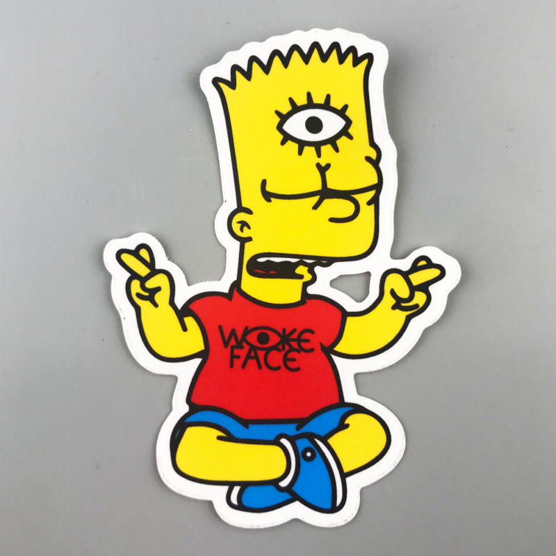 Woke Bart Simpson – Sticker – Metal the Brand