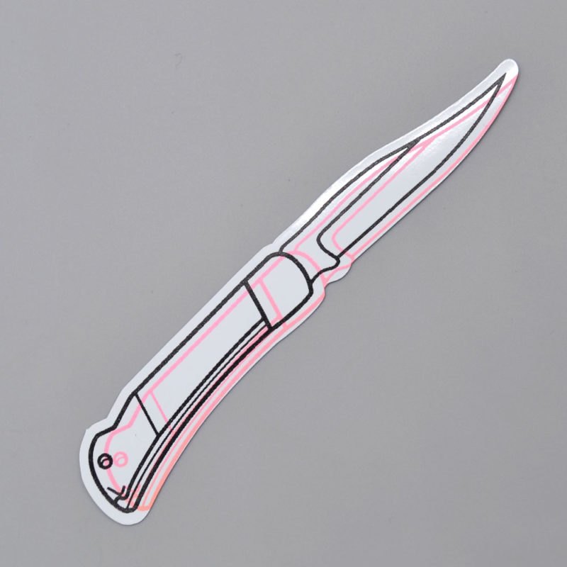 Pocket Knife Sticker Metal the Brand